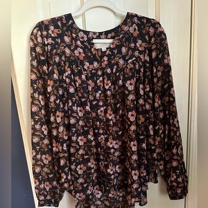 LOFT floral blouse